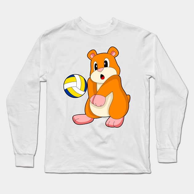 Hamster Volleyball Long Sleeve T-Shirt by Markus Schnabel